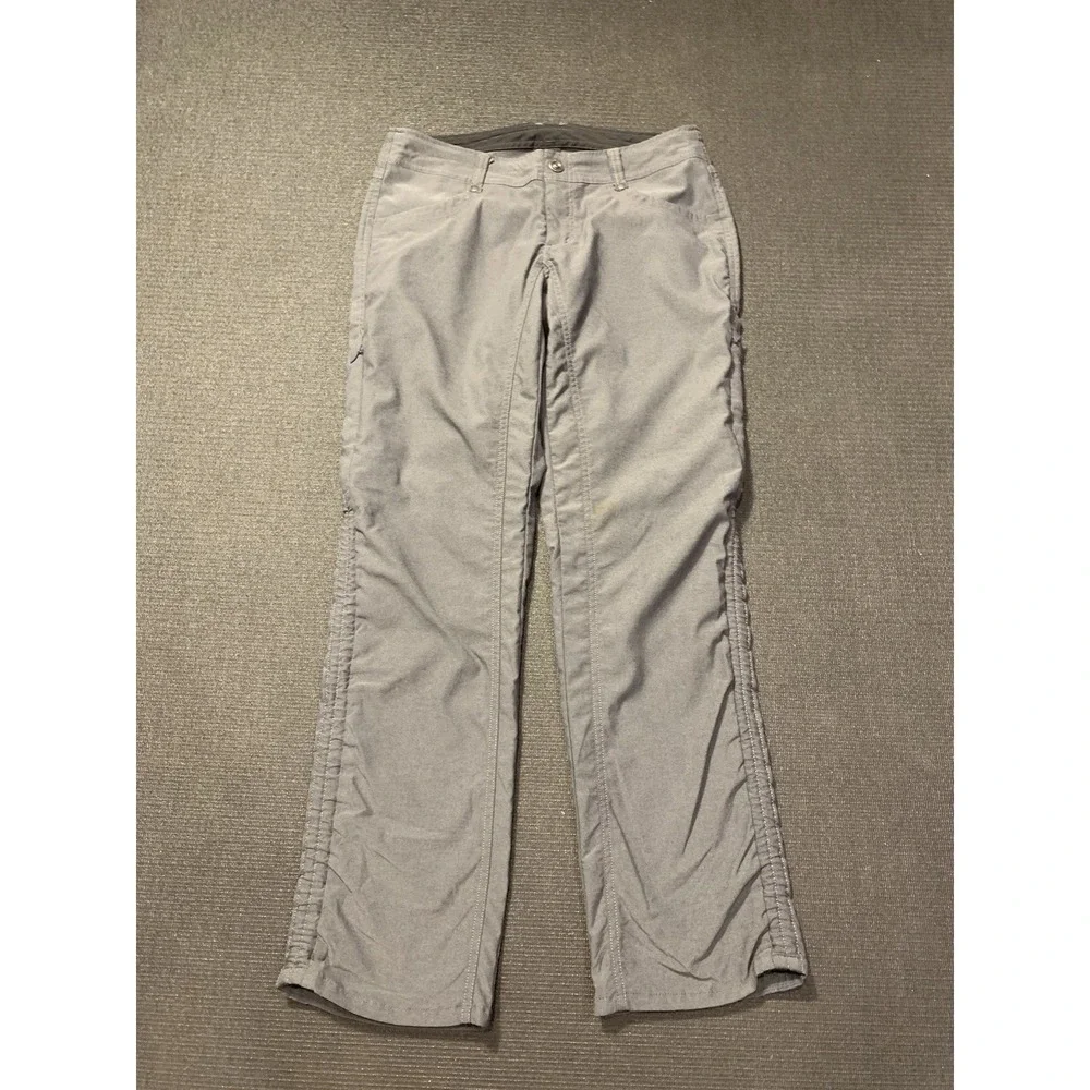 Kuhl Pants Women 8 Short Stone Gray Trekr Straight Leg Gorpcore Hiking Outdoors